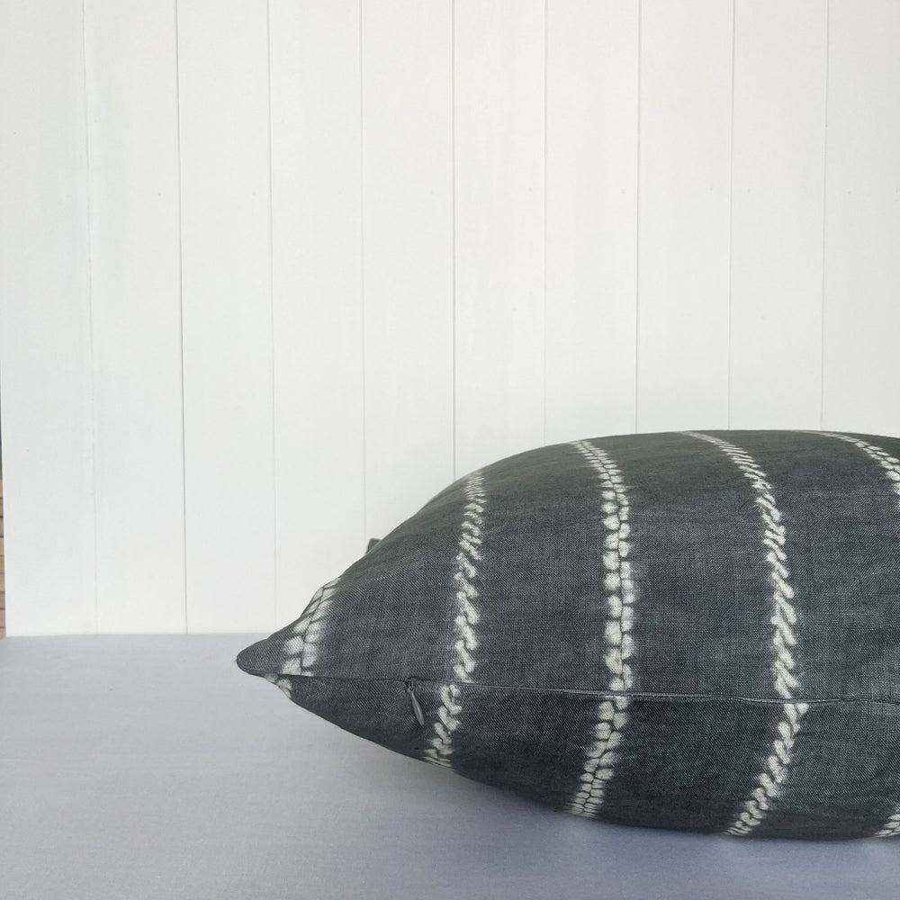 
                  
                    Stitch Stripe Ink Linen Pillow Cover
                  
                