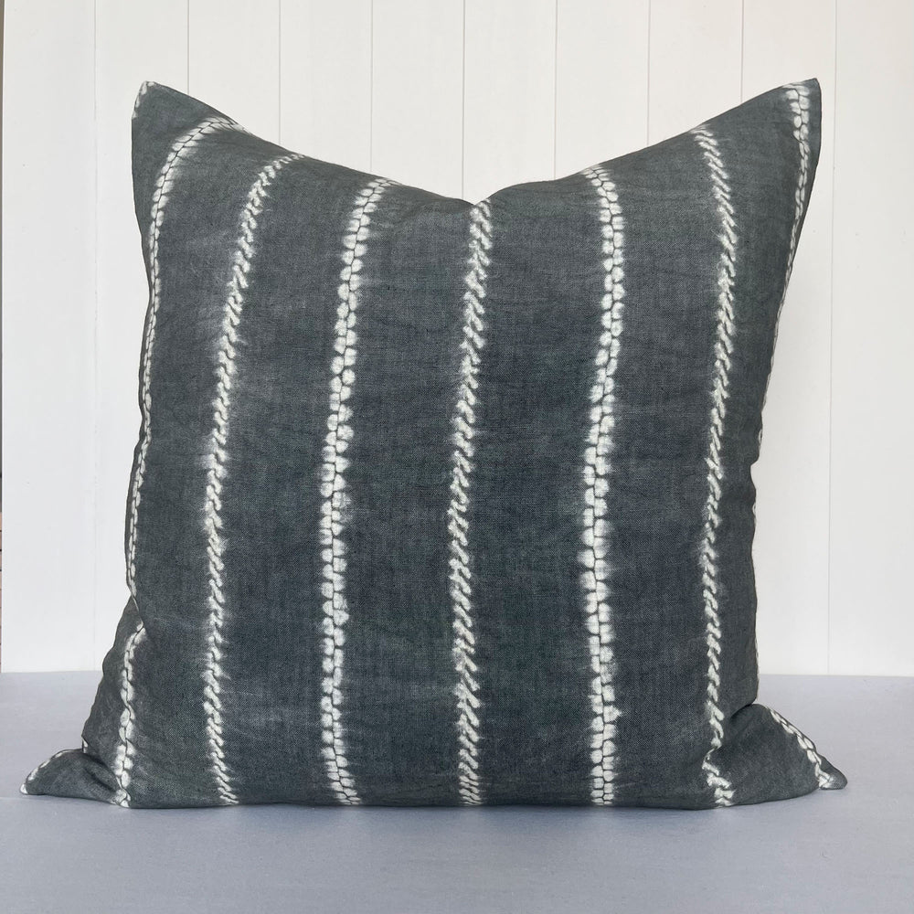 
                  
                    Stitch Stripe Ink Linen Pillow Cover
                  
                