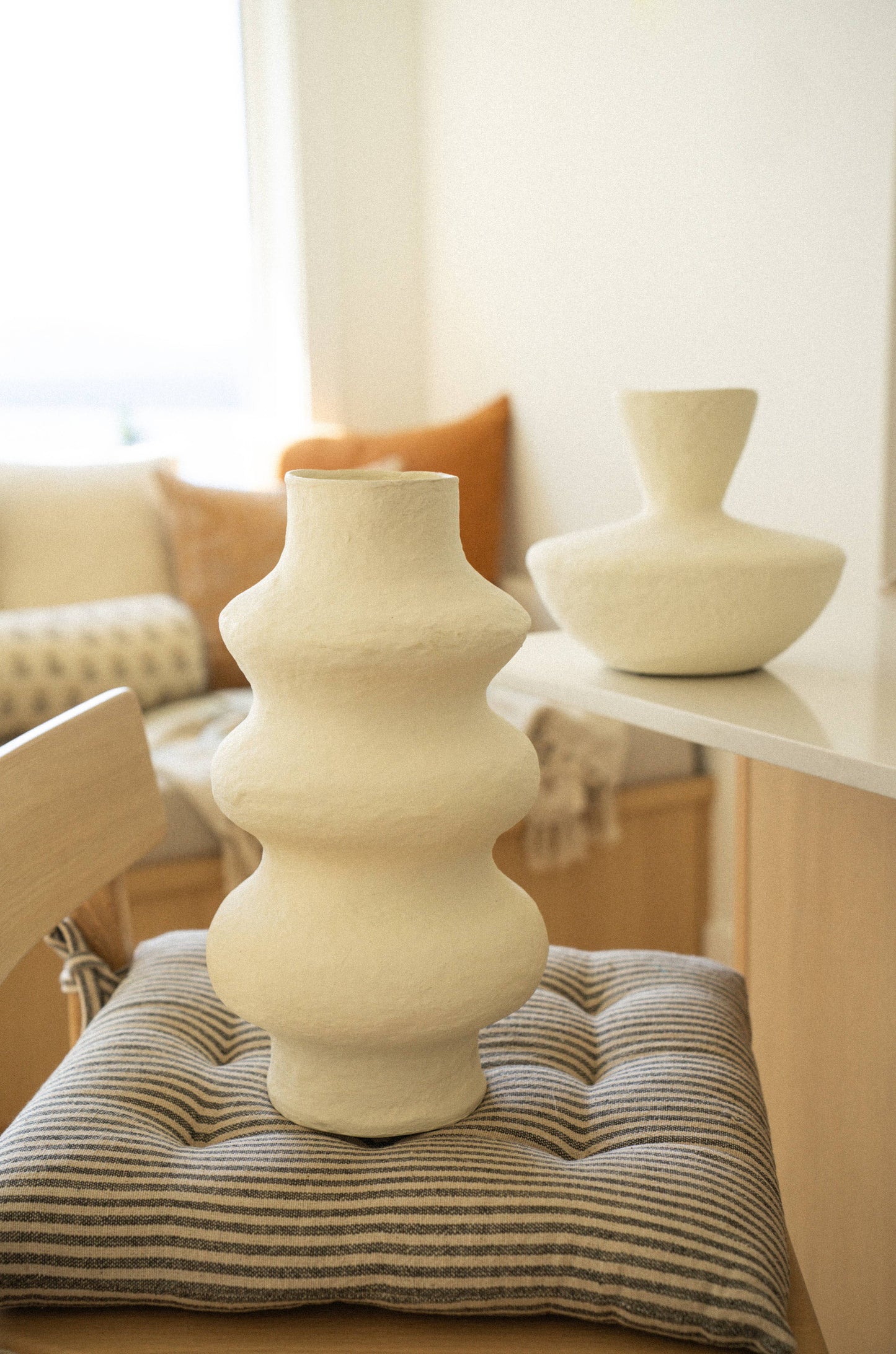 
                  
                    Aria Sculpted Paper Mache Vase
                  
                