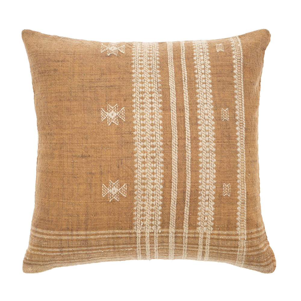 Handloom Wool Pillow - Sand