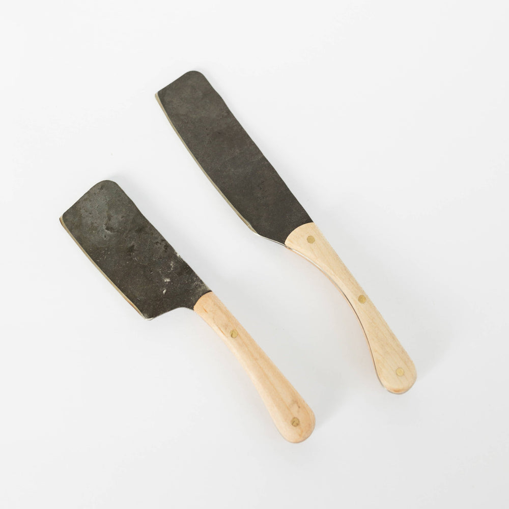 Hand-Forged Cheese Knife: Maple / Large