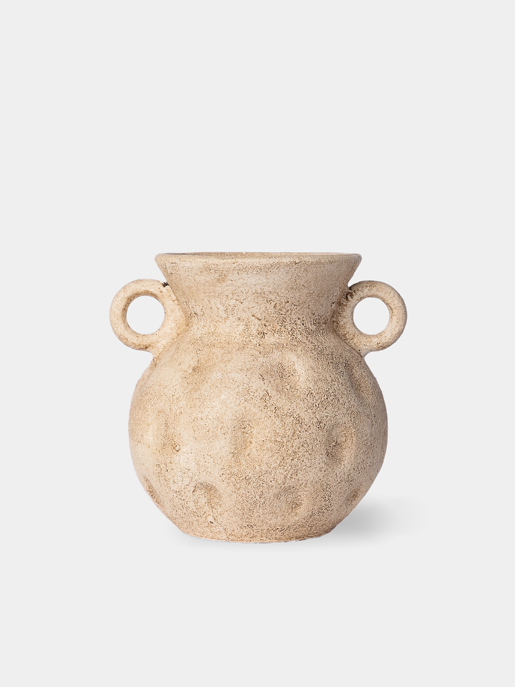 Hugo Vase: Rustic Gold