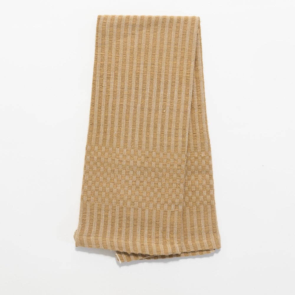 Tana Hand Towel Handwoven Ethiopian Cotton: Ochre