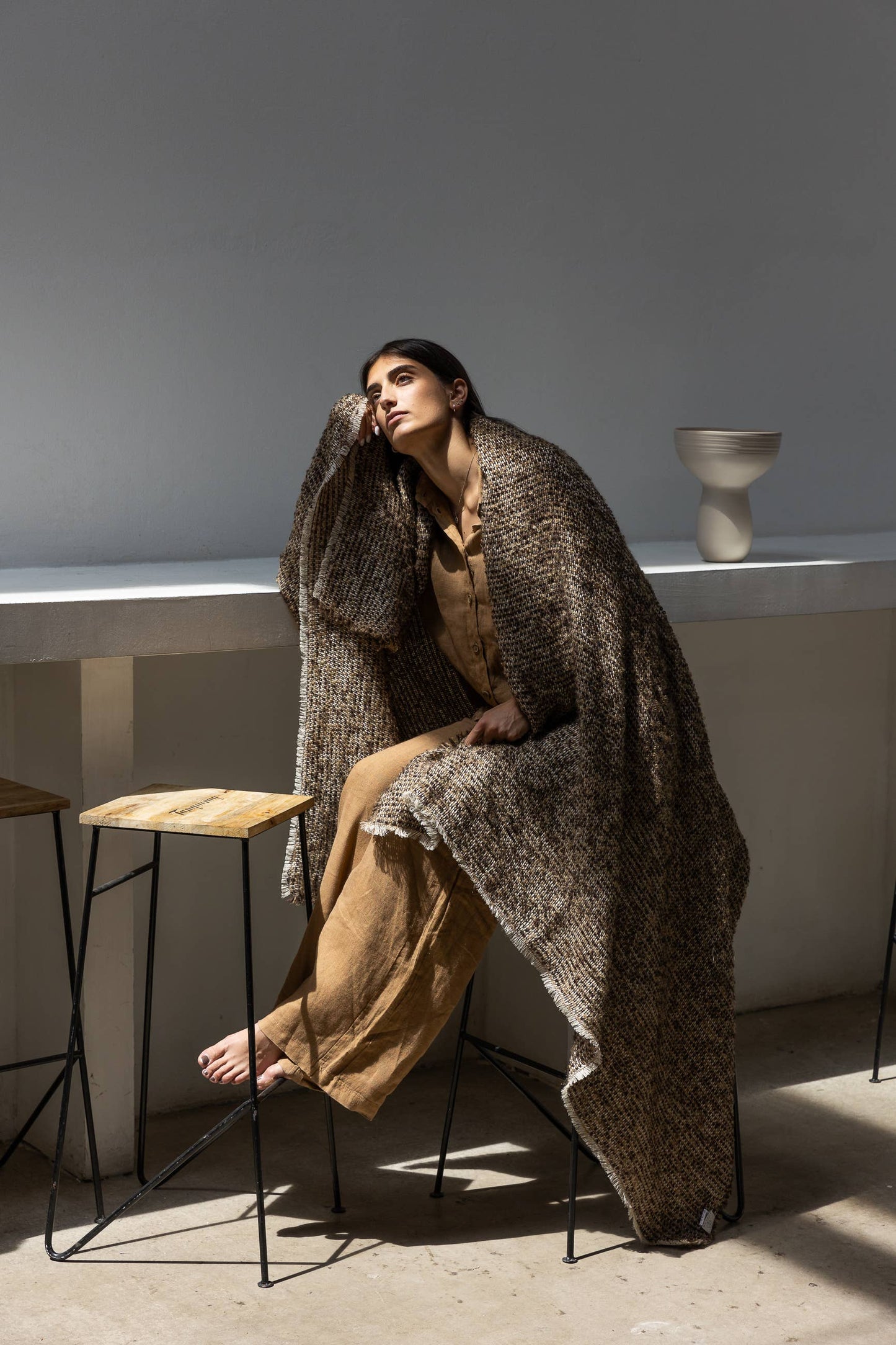 
                  
                    Filo Mohair & Linen Throw- Bear
                  
                