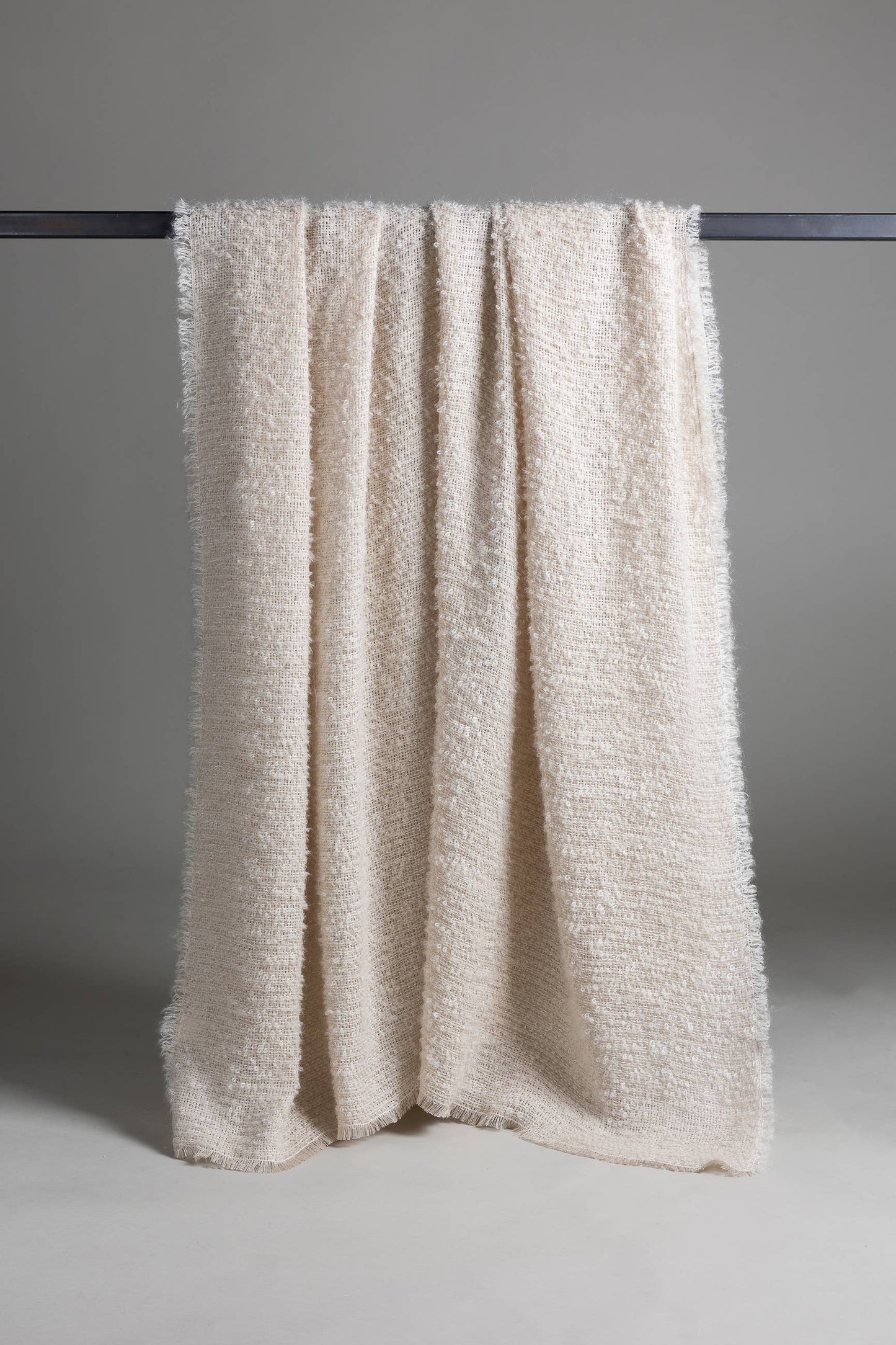 
                  
                    Filo Mohair & Linen Throw- Cream
                  
                