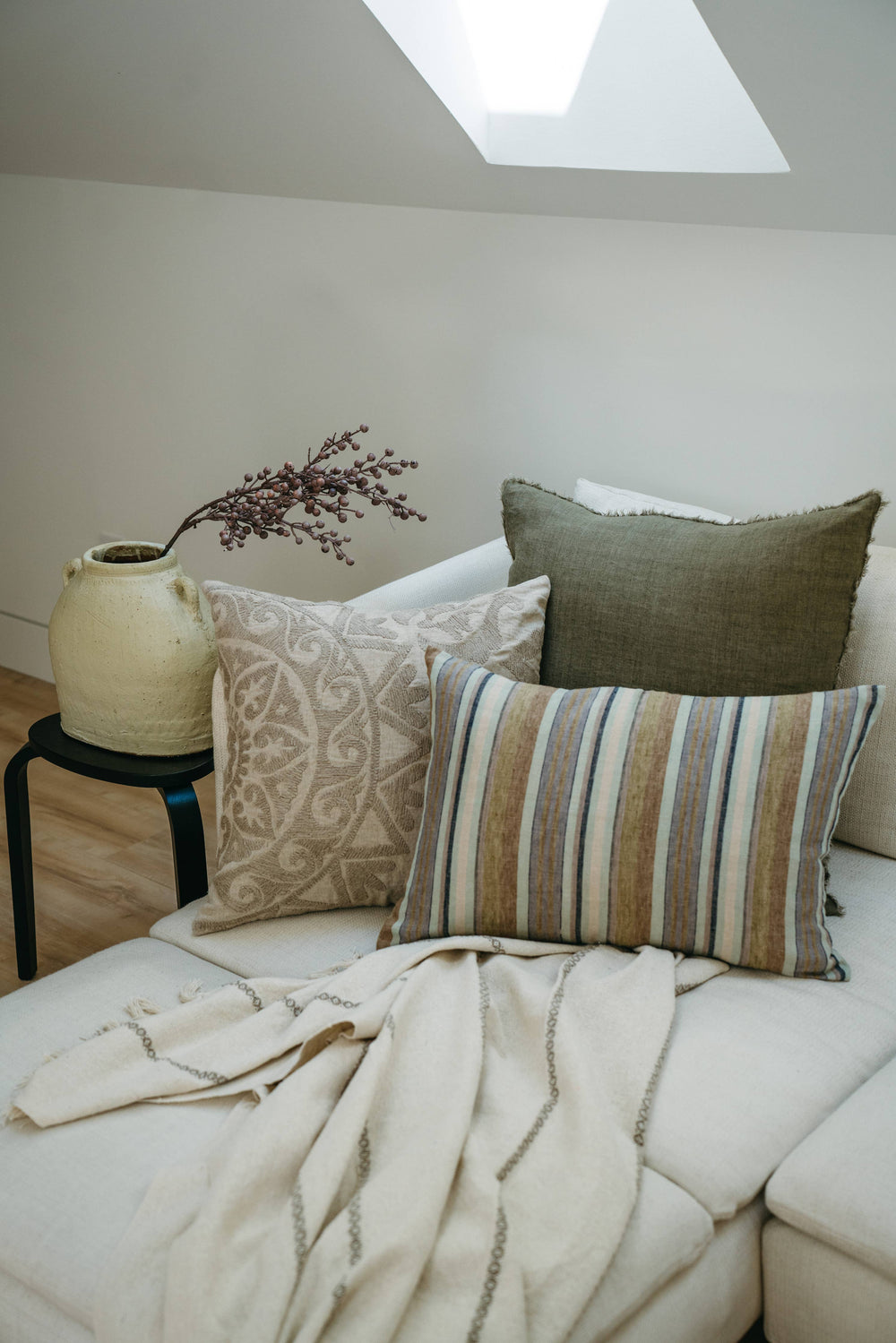 Linen Pillow Kelp