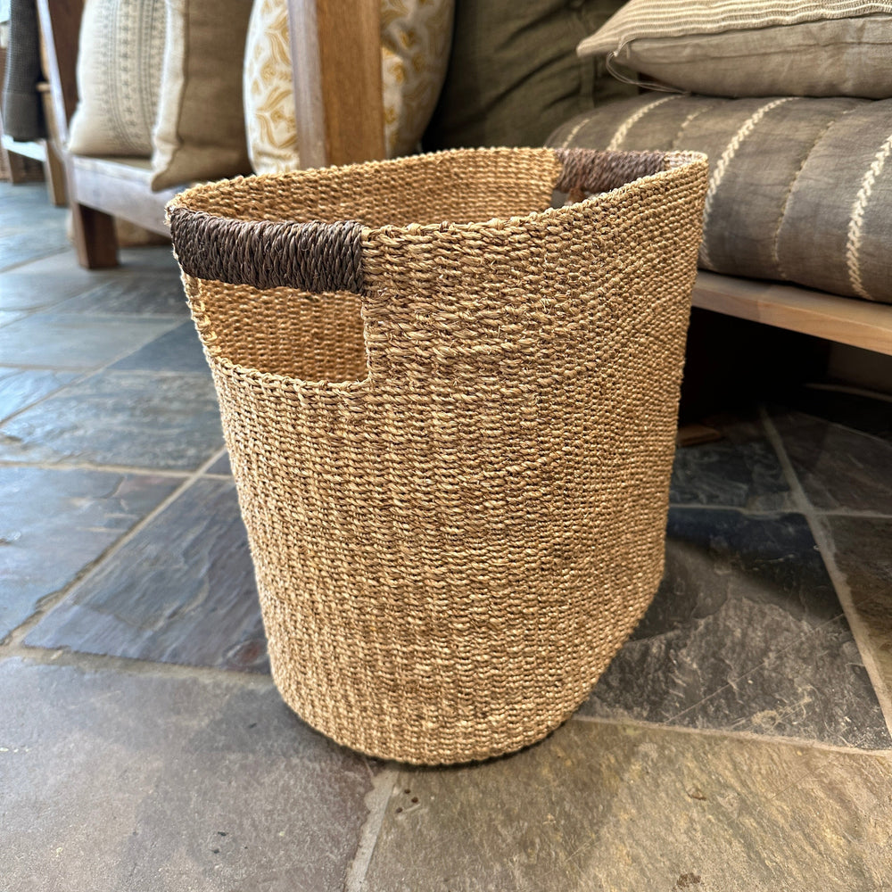 basket on a floor of a store