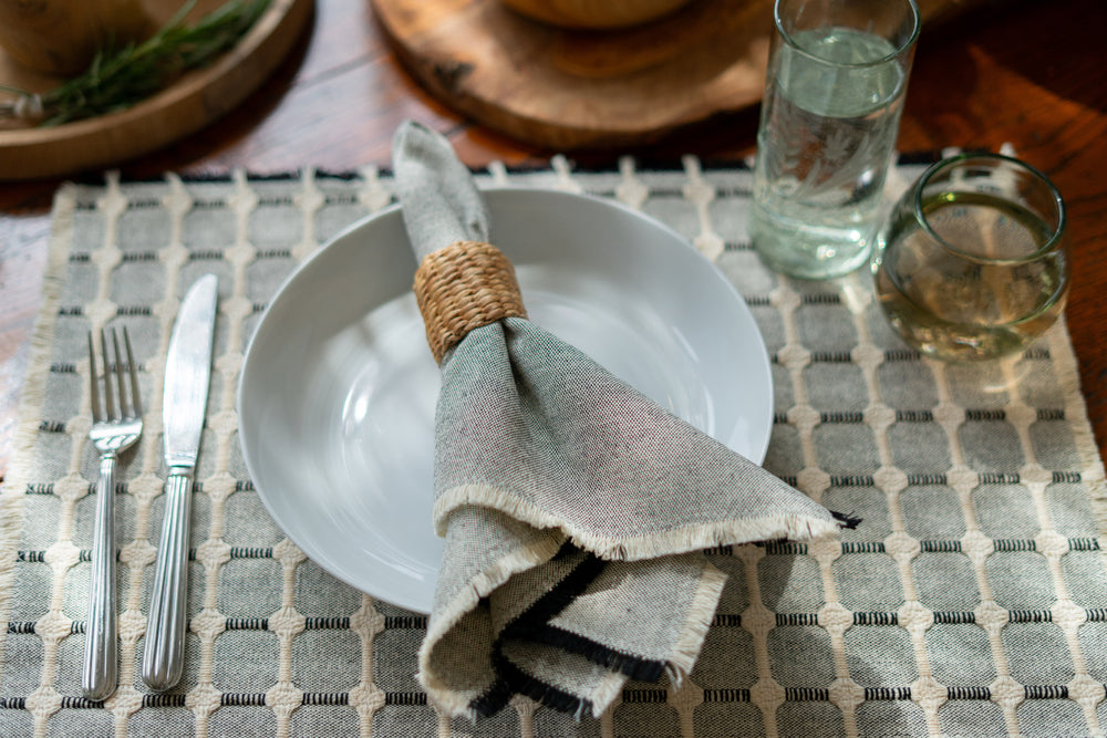 Checked Placemats Set of 4