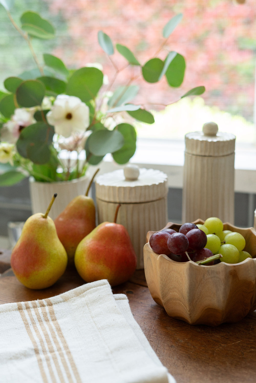 Teak Blossom Bowl