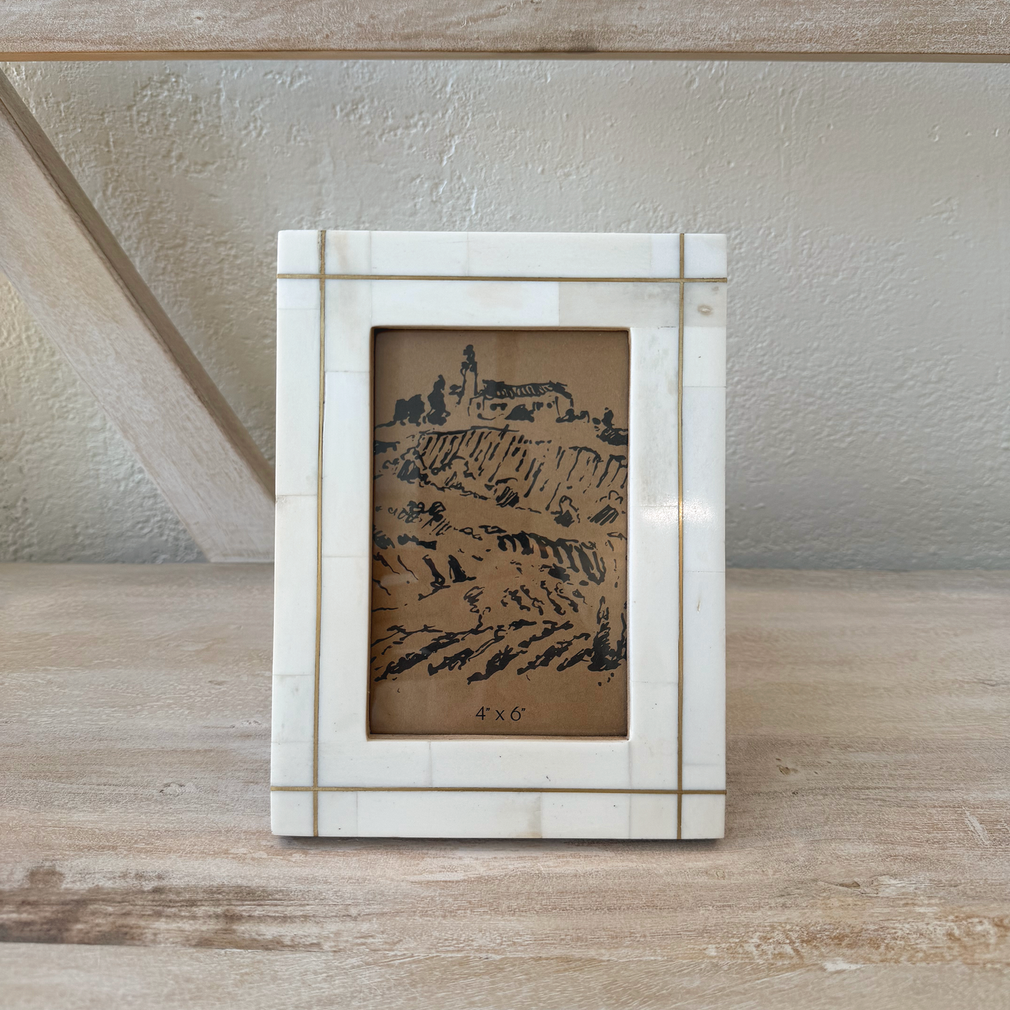 Bone inlay frame 4 x 6