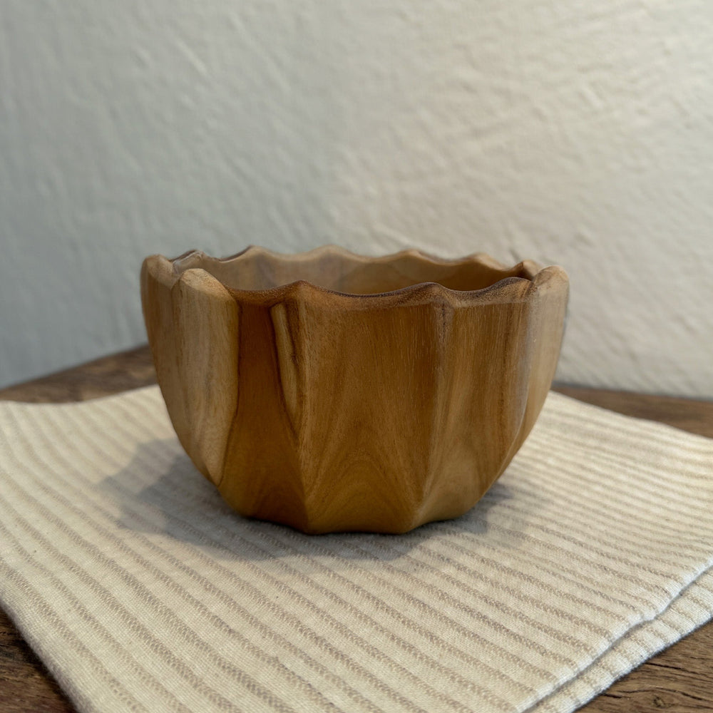 Teak Blossom Bowl