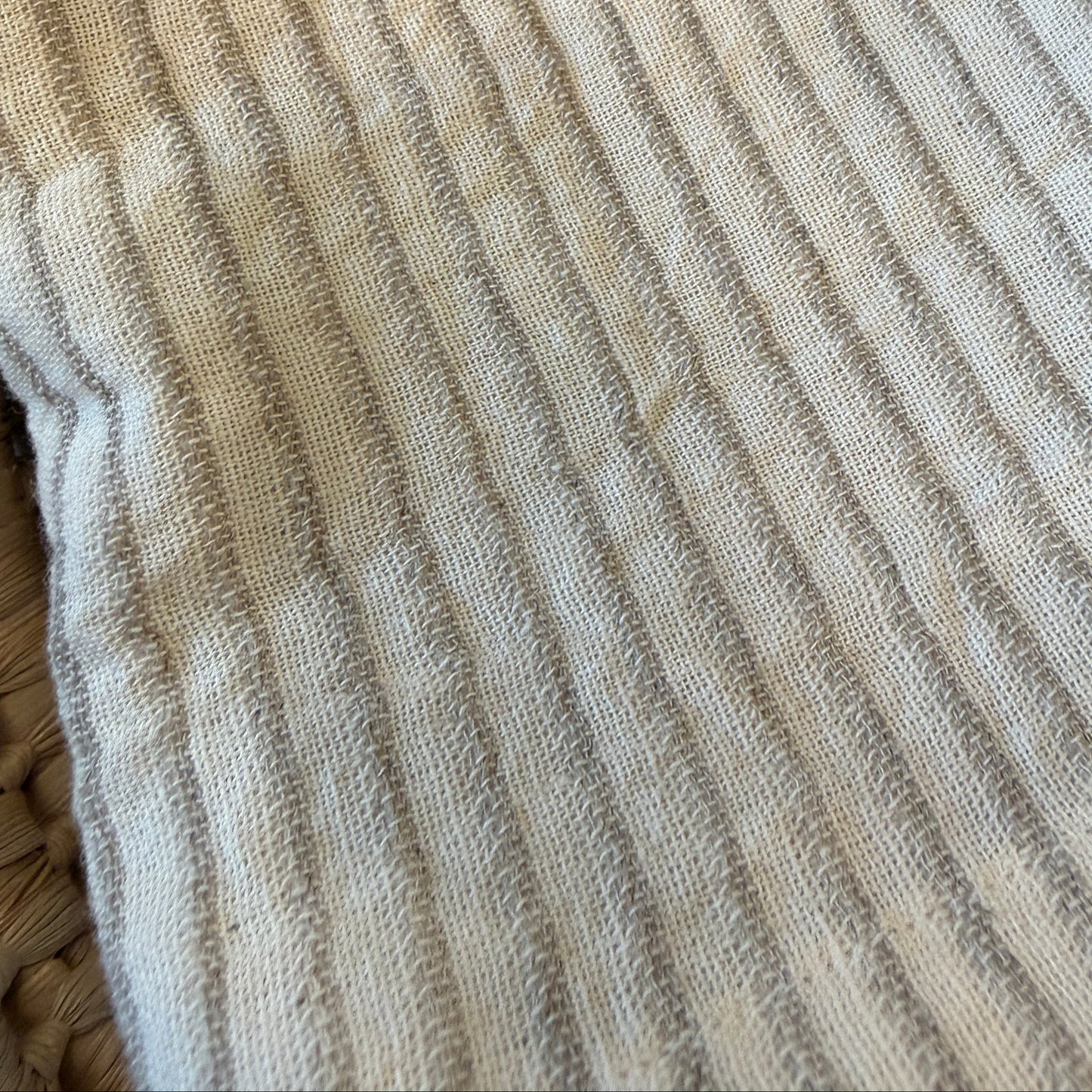 
                  
                    PinStripe detail image zoomed in to show individual stitching 
                  
                