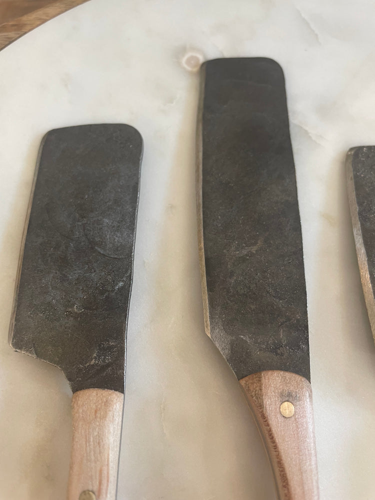 
                  
                    Hand-Forged Cheese Knife: Maple / Large
                  
                