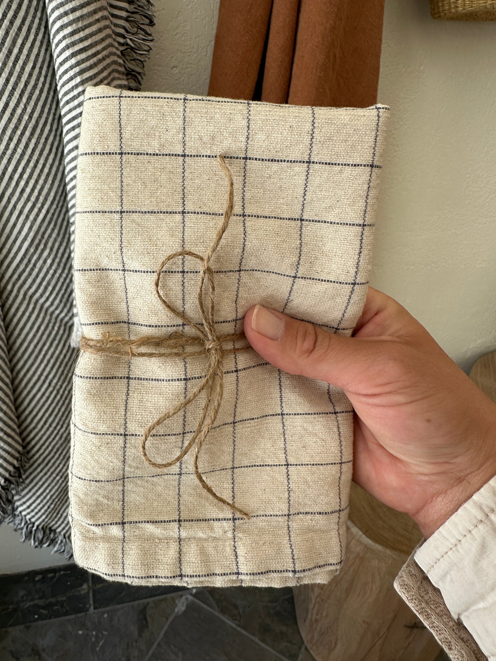 Hand Loomed Cotton Tea towel