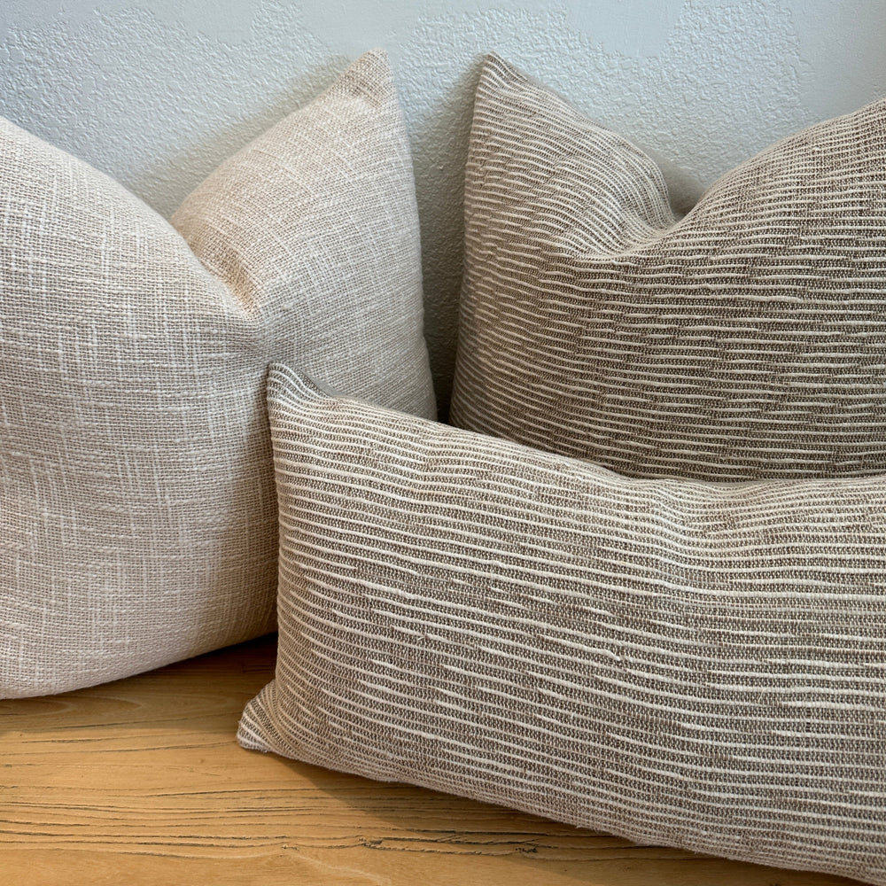 Hand Loomed Natural Linen Pillow