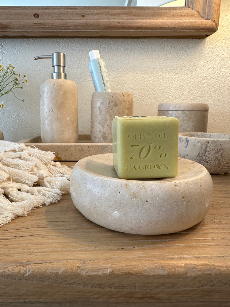 
                  
                    Travertine Soap Dish
                  
                