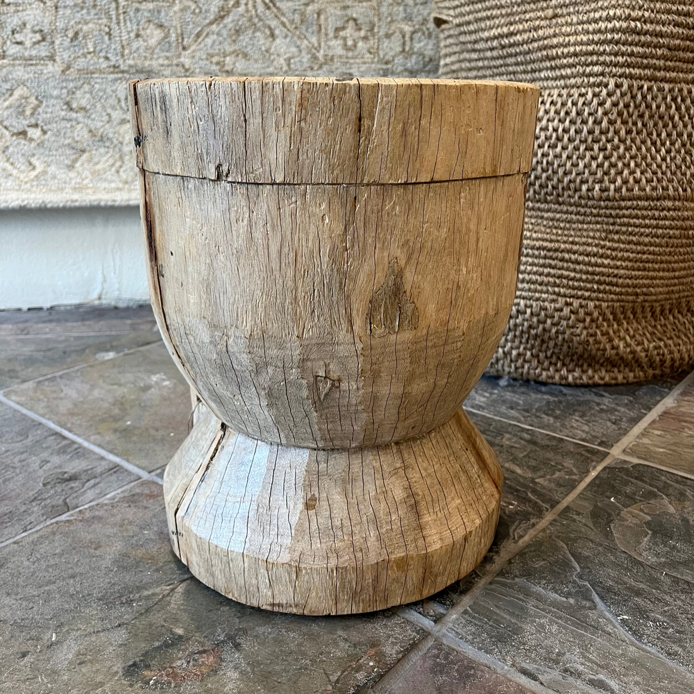 
                  
                    Antique Wooden Mortar
                  
                