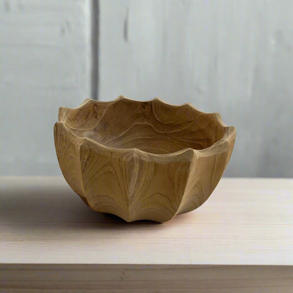 Teak Blossom Bowl