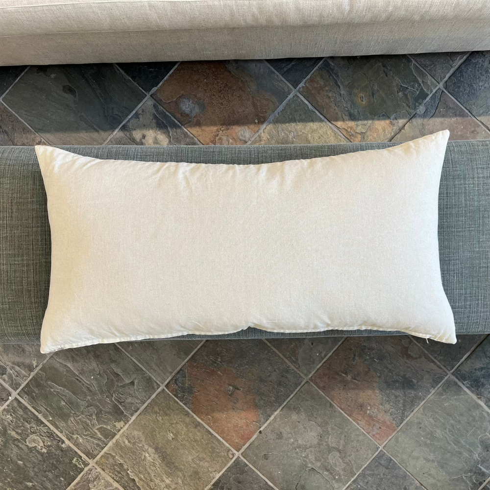 
                  
                    Linen Block Printed Pillow - 16" x 32"
                  
                