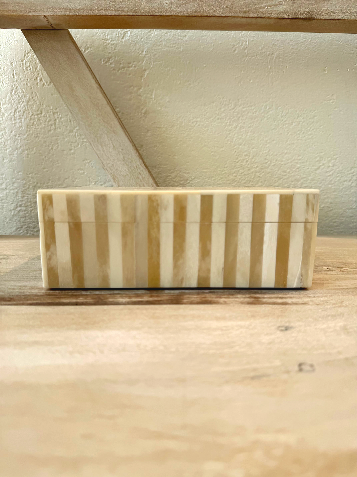 
                  
                    Bone Striped Decorative Box
                  
                