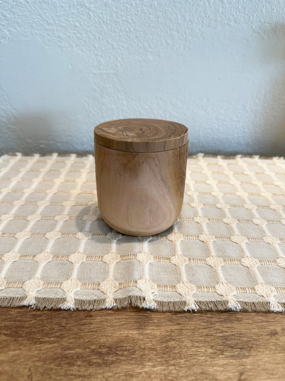 Teak Canister with Lid