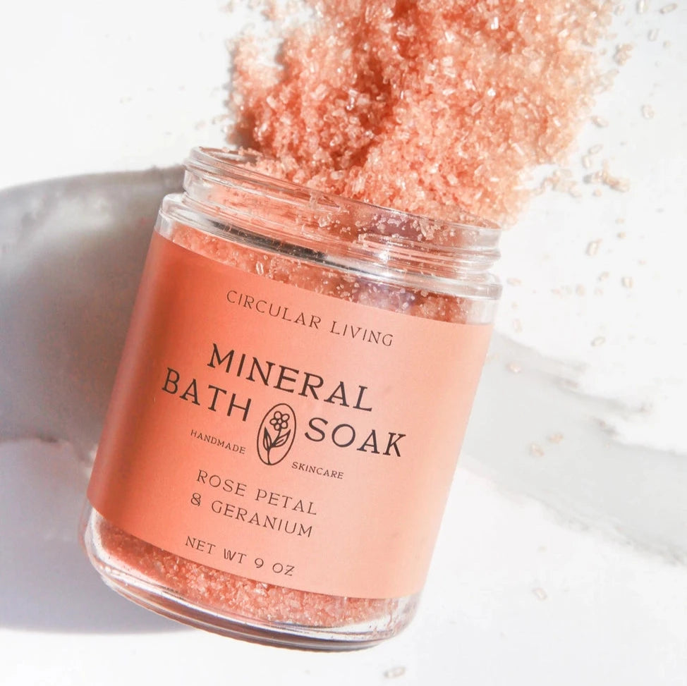 Mineral Bath Soak- Rose Geranium