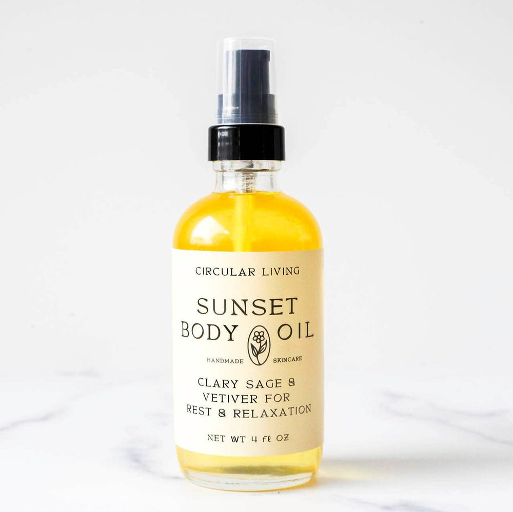 Sunset Body Oil, Clary Sage & Vetiver