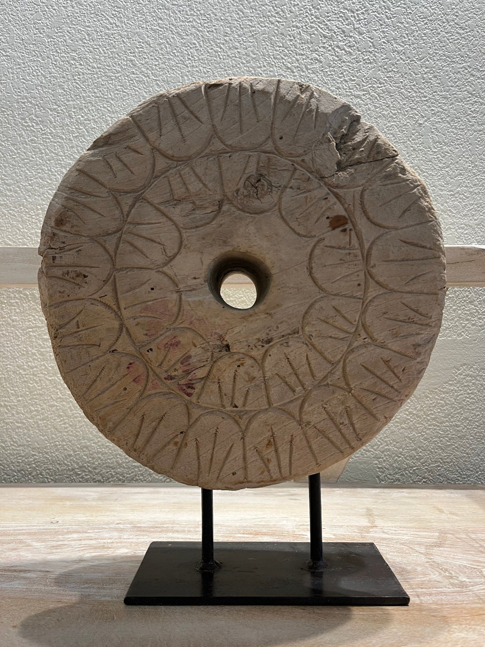 
                  
                    Wooden Ox Cart Wheel on Stand 5
                  
                