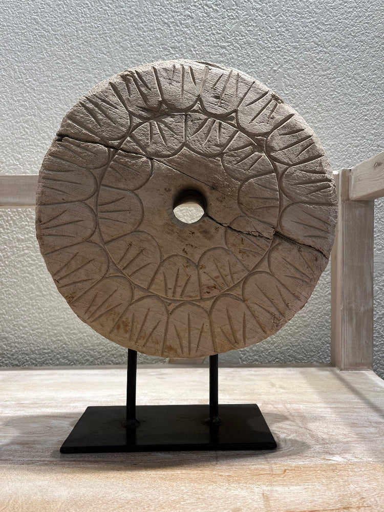 
                  
                    Wooden Ox Cart Wheel on Stand 6
                  
                