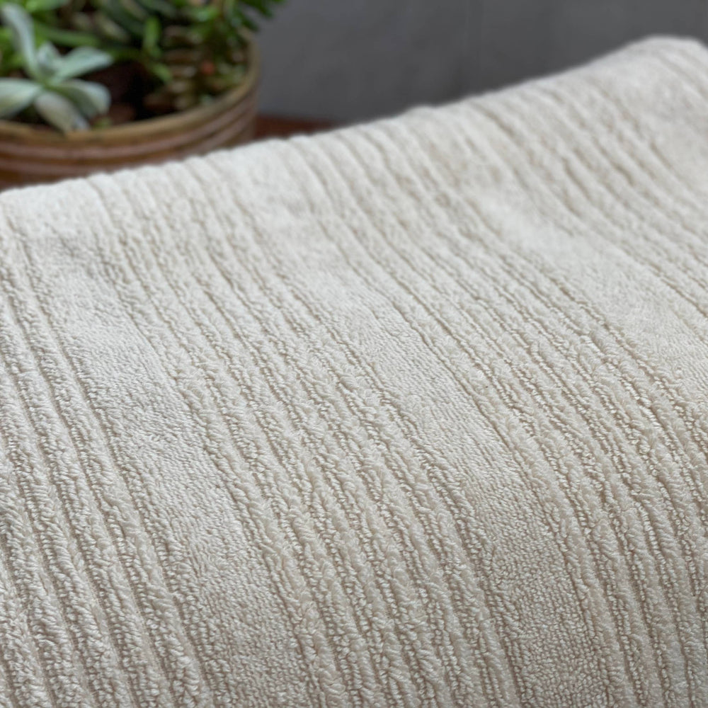 Striped Turkish Bath Towel Natural