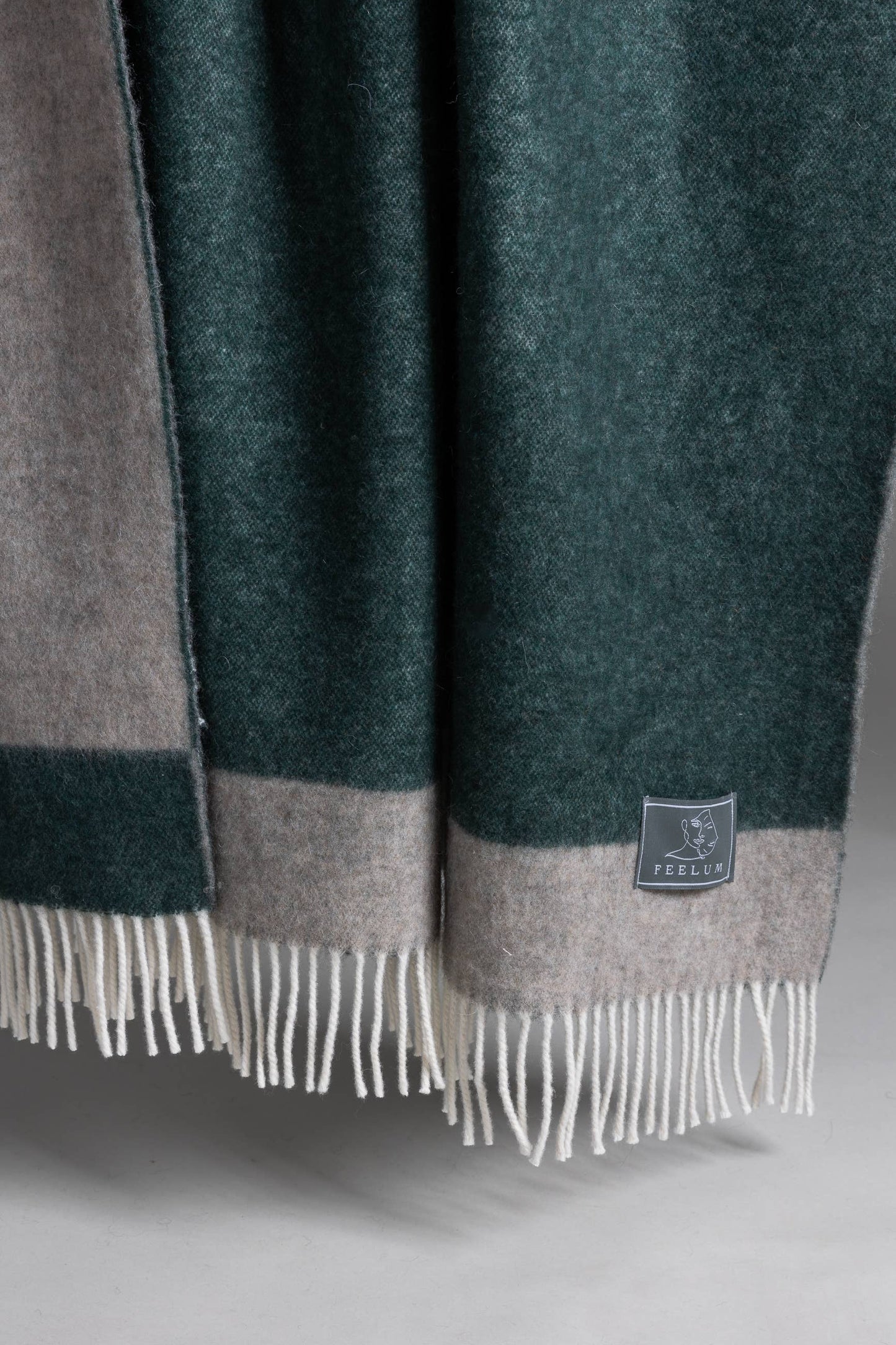 
                  
                    TEOREMA Throw Blanket- Green & Gray
                  
                
