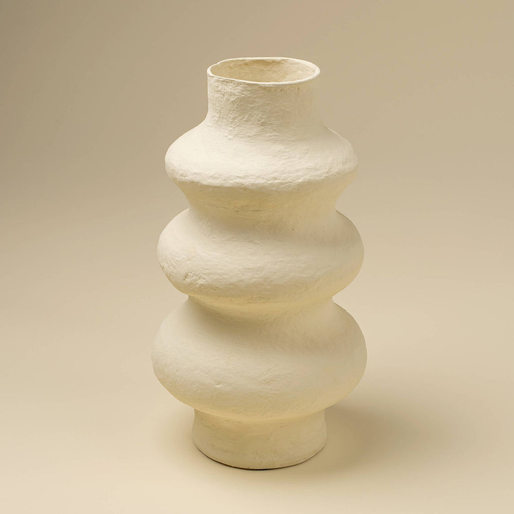 Aria Sculpted Paper Mache Vase