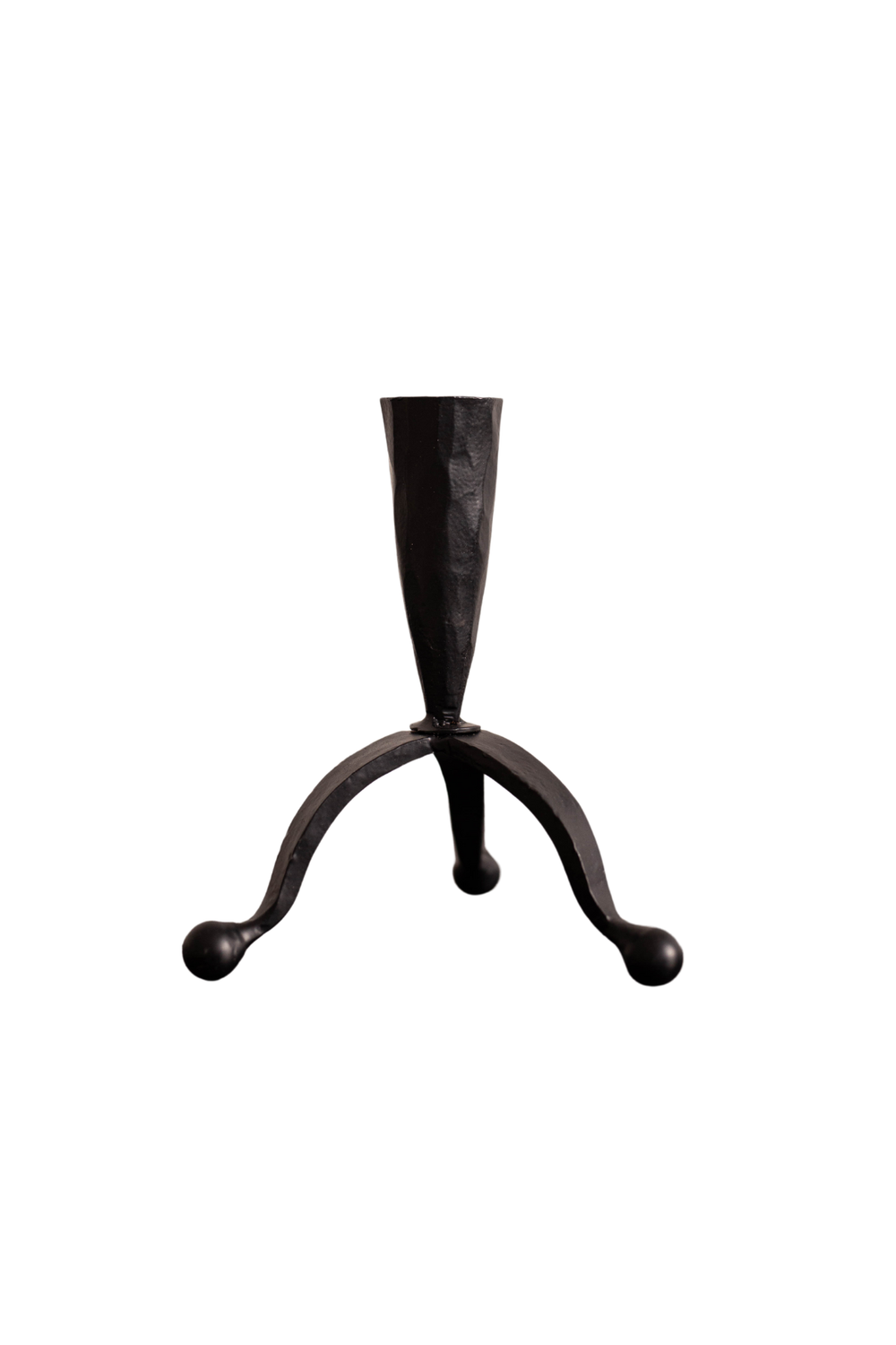 Flint Iron Candle Holder