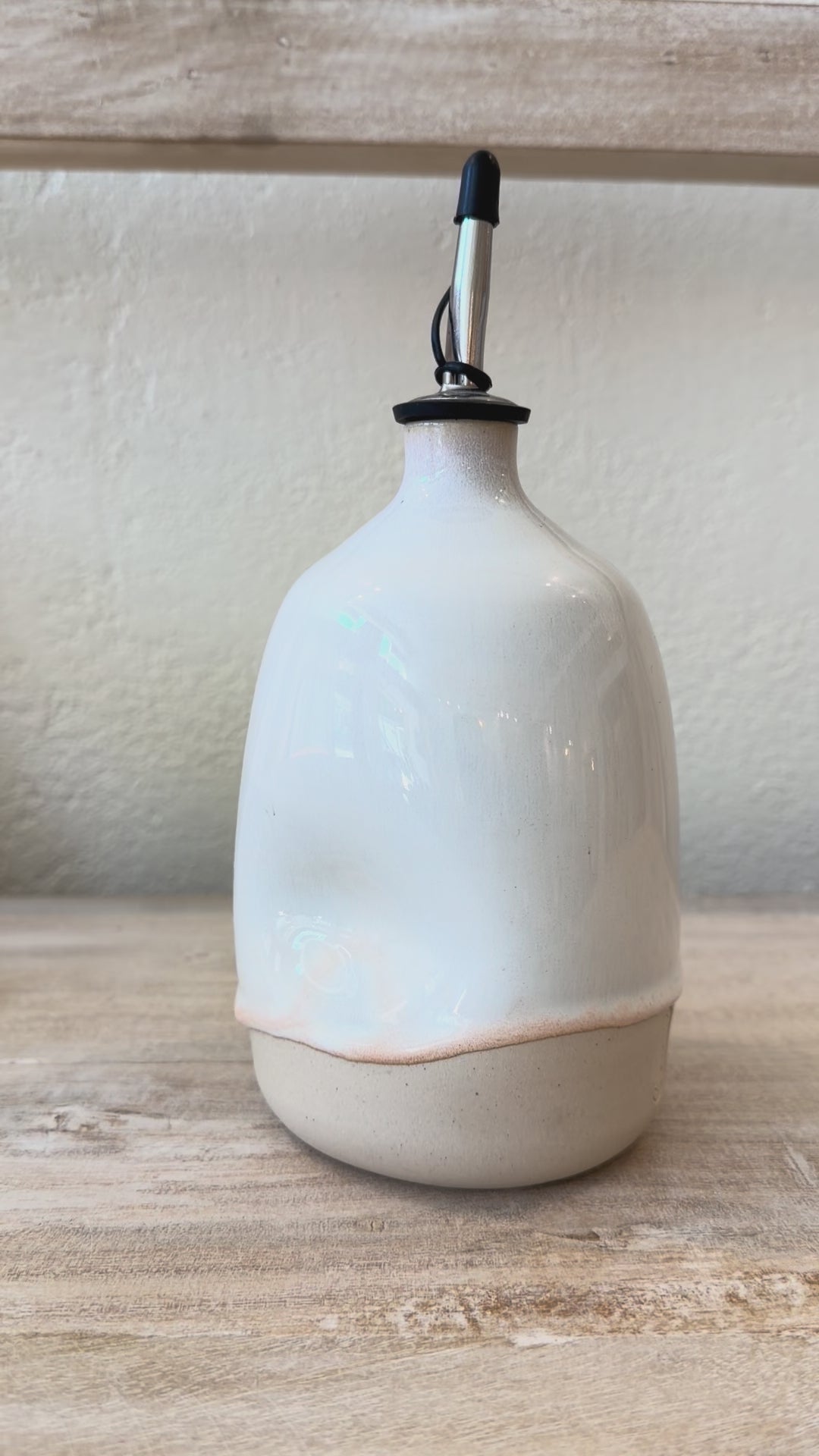 
                  
                    Load and play video in Gallery viewer, Ceramic Olive Oil Dispenser Tall
                  
                
