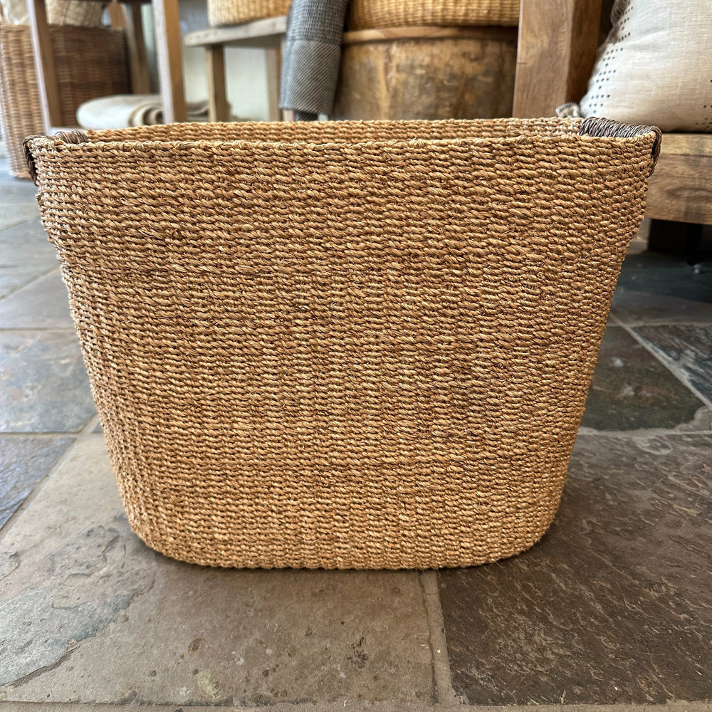 basket on a floor