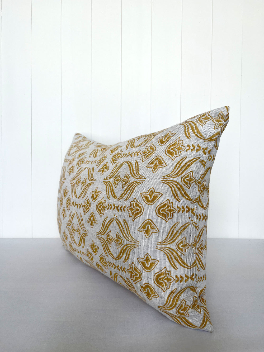 Florence Golden Pillow Cover Linen