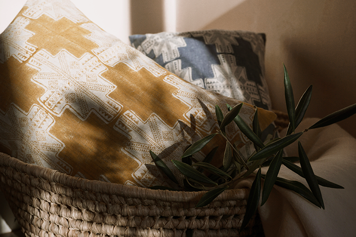 Maya Sea Pillow Cover Linen